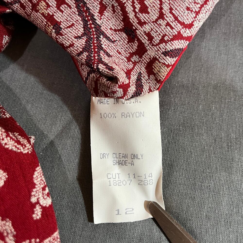 Marsha Brander Componix Tapestry Blazer Jacket Womens 12 Red Floral Jacquard NEW - Picture 7 of 9